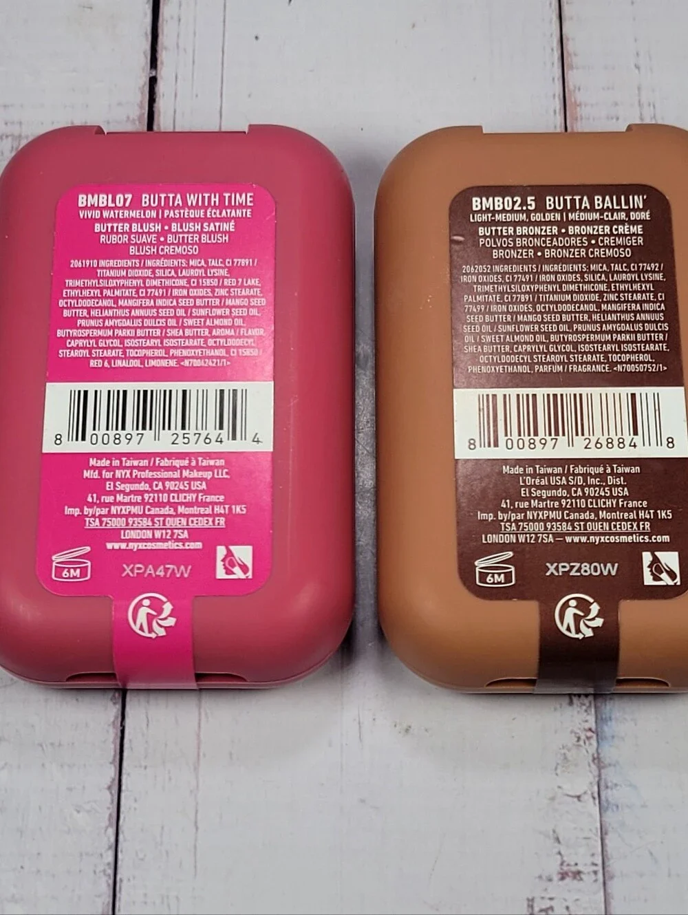 NYX Fat Cheeks Dewy Liquid Blush & Buttermelt Blush & Bronzer Bundle NEW!